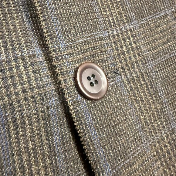 Coppley Wool Cotton Corduroy Blazer Check Sport Coat Brown 42T - Picture 4 of 9